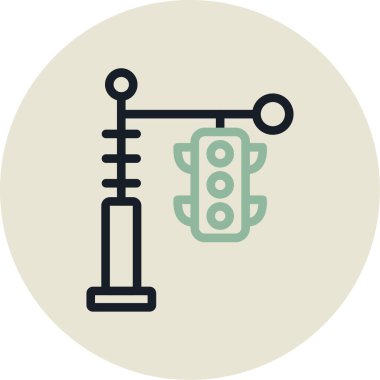 Modern oto tamir simgesinin vektör illüstrasyonu