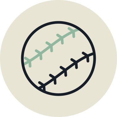 Beyzbol simgesinin vektör illüstrasyonu