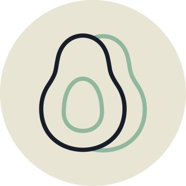 Bir armut simgesinin vektör illüstrasyonu