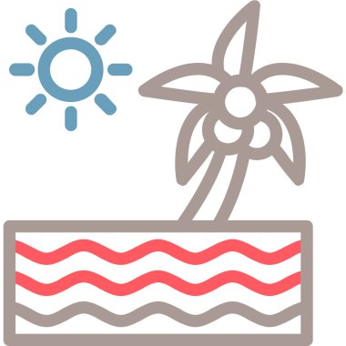 Güneş Simgesi Vektör illüstrasyonu