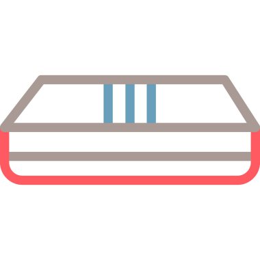 kitap simgesi, düz vektör biçimi