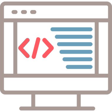 Web tasarım geliştirme simgesi