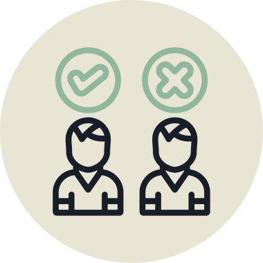 İnsan simgesinin vektör illüstrasyonu