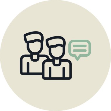 İnsan simgesinin vektör illüstrasyonu