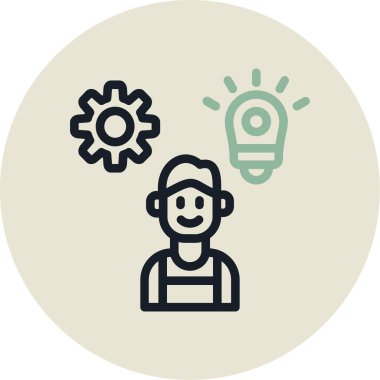 yaratıcı ağ simgesi, vektör illüstrasyonu