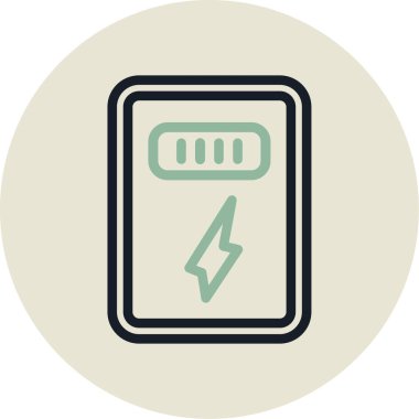 pil vektör illüstrasyonu