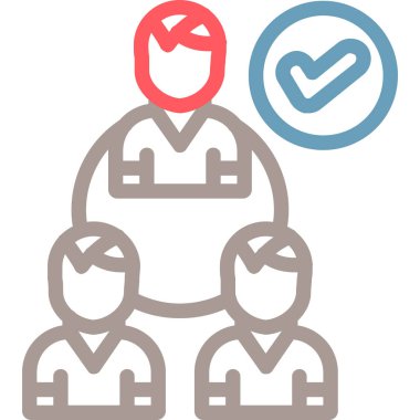 İnsan simgesinin vektör illüstrasyonu