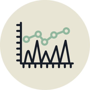 Grafik. Web simgesi vektör illüstrasyonu