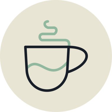 Bir fincan kahve. Web simgesi