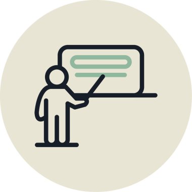 İnsan simgesinin vektör illüstrasyonu