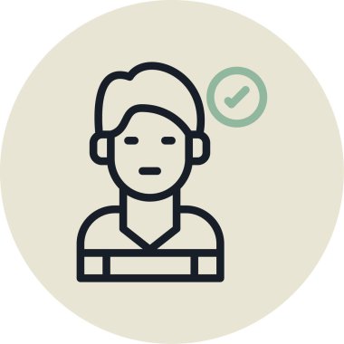 avatar simgesi vektör illüstrasyonu