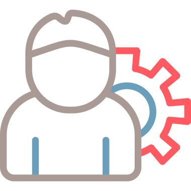 iş adamı simgesi vektör illüstrasyonu