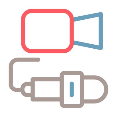 Modern b 'nin vektör illüstrasyonunda ampul simgesi yok