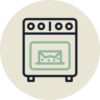 Modern simgenin vektör illüstrasyonu