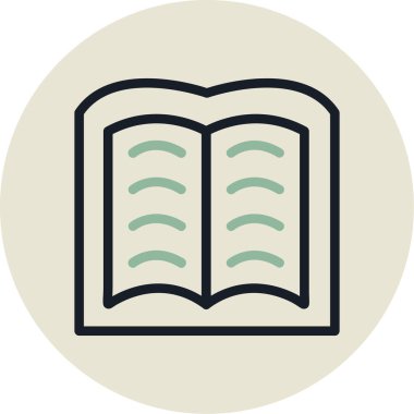 Kitap, web simgesi vektör illüstrasyonu