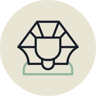 Modern simgenin vektör illüstrasyonu