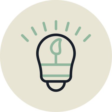 ampul simgesi vektör illüstrasyonu