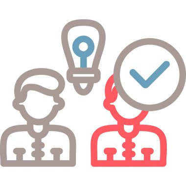 İş fikri ikonu. Web için basit fikir vektör simgeleri çizimi