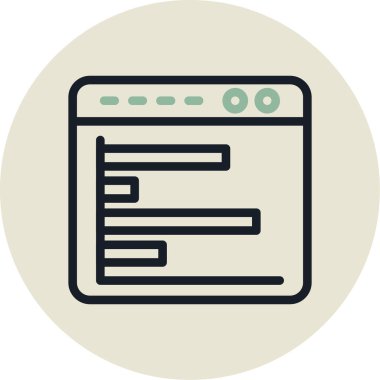 Web simgesi, vektör illüstrasyonu