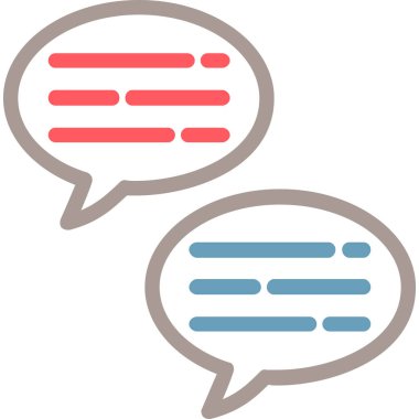 Konuşma baloncukları. Basit illüstrasyon