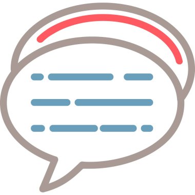 Konuş. Web simgesi basit illüstrasyon