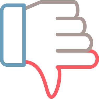 jestten hoşlanmamak düz stilde ikondan hoşlanmamak