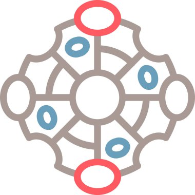 şebeke. Web simgesi basit illüstrasyon