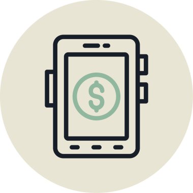 cep telefonu ikonu vektör illüstrasyonu