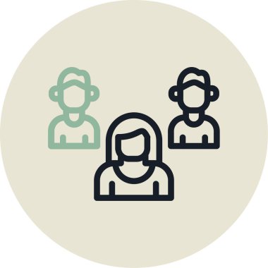 İnsan simgesinin vektör illüstrasyonu