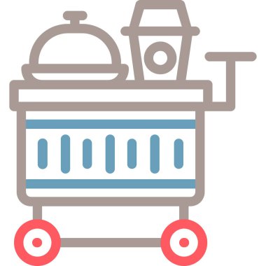 Gıda simgesinin vektör illüstrasyonu