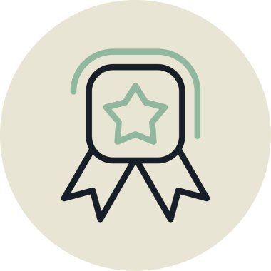 Kolayca düzenleyebilen veya düzenleyebilen Rozet Vektörü simgesi