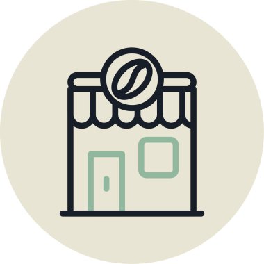 vektör mağaza simgesi çizimi