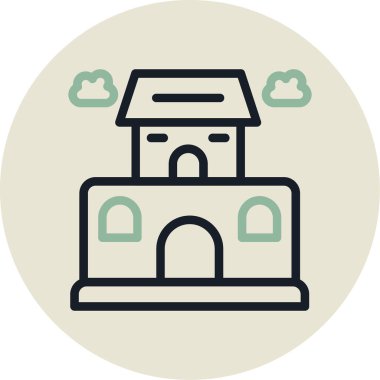 Yapı simgesinin vektör illüstrasyonu