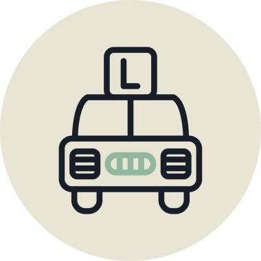 araba simgesi vektör illüstrasyonu