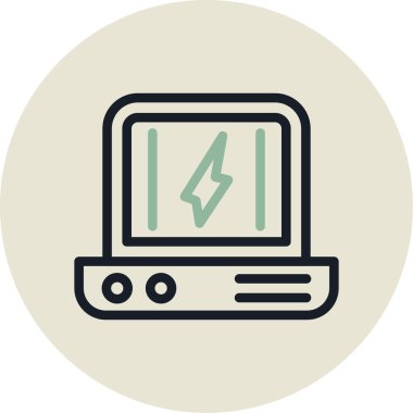 Bilgisayar. Web simgesi vektör illüstrasyonu