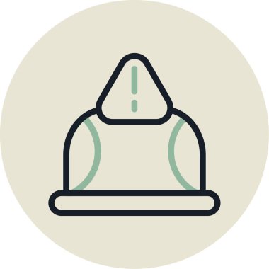 Güvenlik maskesinin vektör resimleme