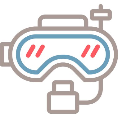 Bir robot simgesinin vektör illüstrasyonu