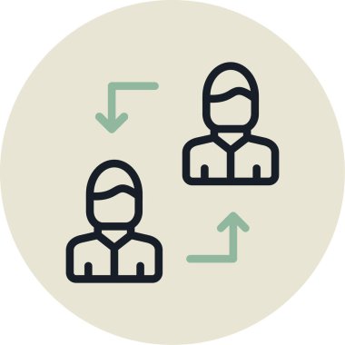 İnsan simgesinin vektör illüstrasyonu