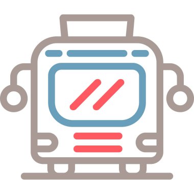 tren vektör çizgisi simgesi