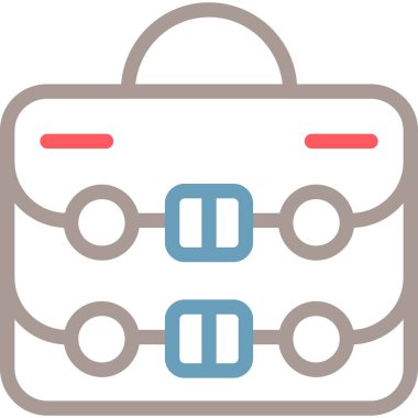 iş yönetimi düz simgesi, vektör, illüstrasyon