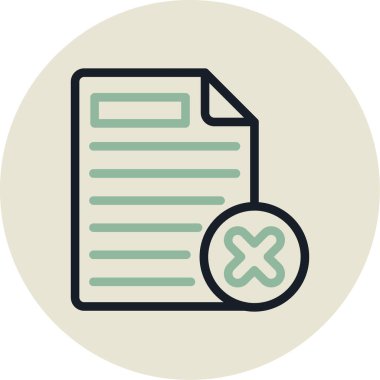 Belge. Web simgesi basit illüstrasyon