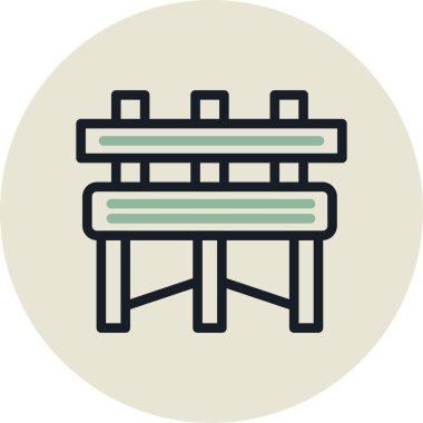 bank ikonu vektör illüstrasyonu