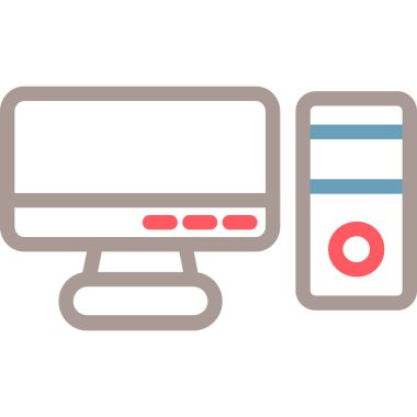 sunucu simgesi, vektör illüstrasyonu basit tasarım