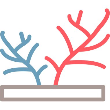 bahçe vektör illüstrasyonunda bitkiler