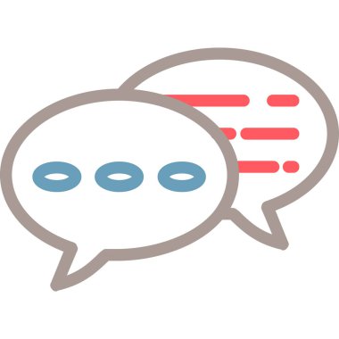 Sohbet simgesi vektör illüstrasyonu