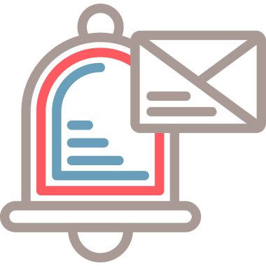 Mektup. Web simgesi basit illüstrasyon