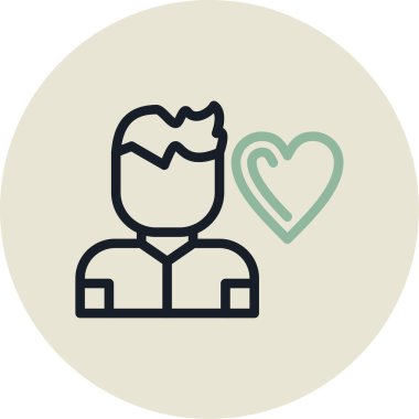 man simgesi vektör illüstrasyonu