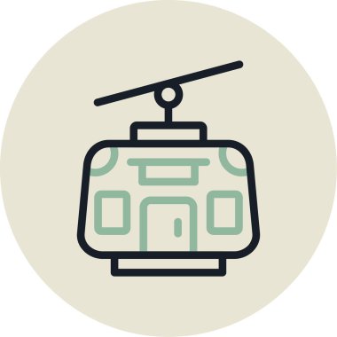 Helikopter simgesi vektör illüstrasyonu