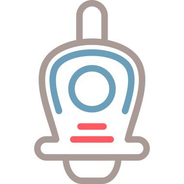 Vektör çan simgesi, illüstrasyon