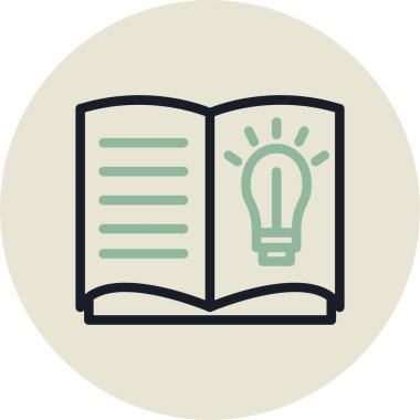 Kitap. Web simgesi basit illüstrasyon